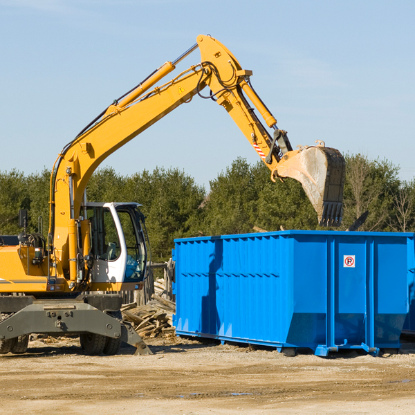 what size residential dumpster rentals are available in Eitzen MN